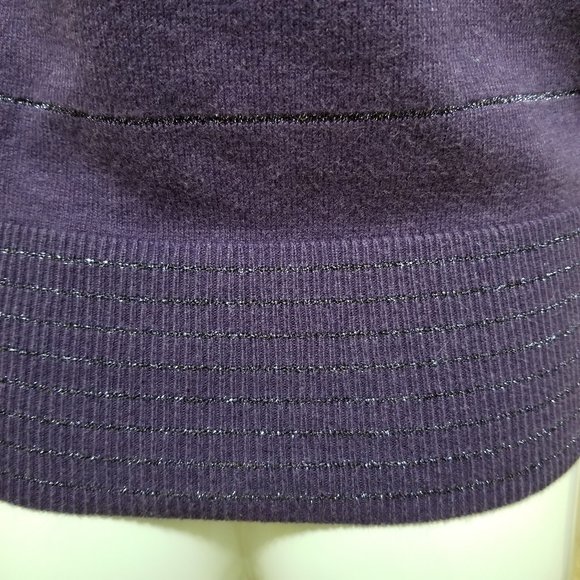 American Eagle cardigan Small metallic stripe knit button front sweater - Picture 9 of 12